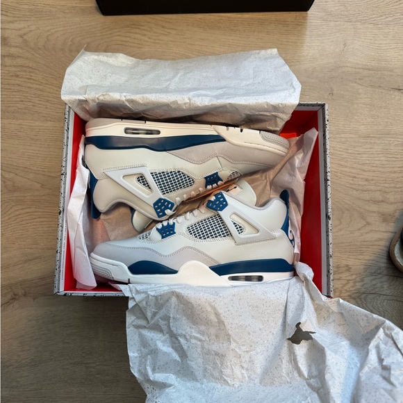 Jordan Other - Mens Air Jordan 4 Military Blue Sneakers